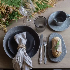 PORSGRUNDS PORSELÆNSFABRIK Porsgrunds Porselænsfabrik Natur Dyp Tallerken 24cm Mørk Granitt Hot