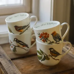 PORSGRUNDS PORSELÆNSFABRIK Porsgrunds Porselænsfabrik Fuglekrus 30cl Sidensvans Outlet