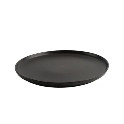 PORSGRUNDS PORSELÆNSFABRIK Porsgrunds Porselænsfabrik Natur Tallerken m/Kant 25cm Matt Sort Outlet