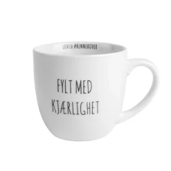 PORSGRUNDS PORSELÆNSFABRIK Porsgrunds Porselænsfabrik Hashtag Krus 38 cl Fylt Med Kjærlighet Clearance