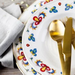 PORSGRUNDS PORSELÆNSFABRIK Porsgrunds Porselænsfabrik Bondemønster Tallerken Flat 27 cm Outlet