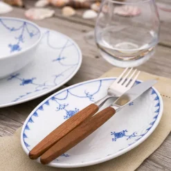 PORSGRUNDS PORSELÆNSFABRIK Porsgrunds Porselænsfabrik Bølge Strå Oval Asjett 19cm Sale