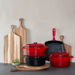 CHRISTIANIA 1739 Rød grillpanne i støpejern Best