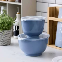 ROSTI Margrethe Bakeboller 2 Boller m/Lokk Dusty Blue Clearance