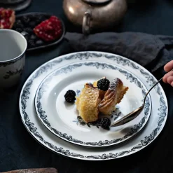 RÖRSTRAND Rørstrand Ostindia Svart Tallerken 21cm Clearance