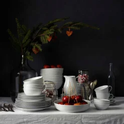 RÖRSTRAND Rörstrand Swedish Grace Snø Dyp Tallerken 25cm Hvit New