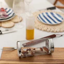 SEASONS BBQ Grillkurv Rustfritt Stål 9,5 X 20.5cm Discount