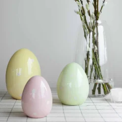 SEASONS Easter Collection Egg m/Blomster 11cm Rosa Clearance