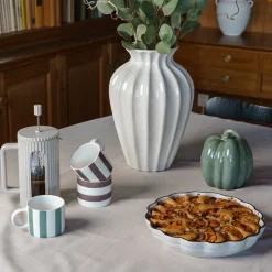 SEASONS Fall Collection Krus 28cl Stående Striper Grønn Outlet