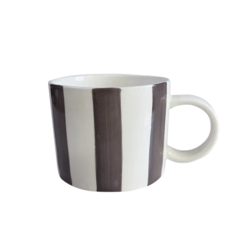 SEASONS Fall Collection Krus 28cm Stående Striper Burgunder Clearance