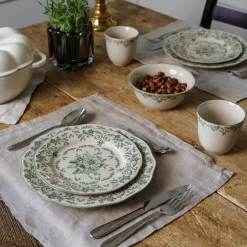 SEASONS Fall Collection Tallerken 21cm Grønn Print Outlet