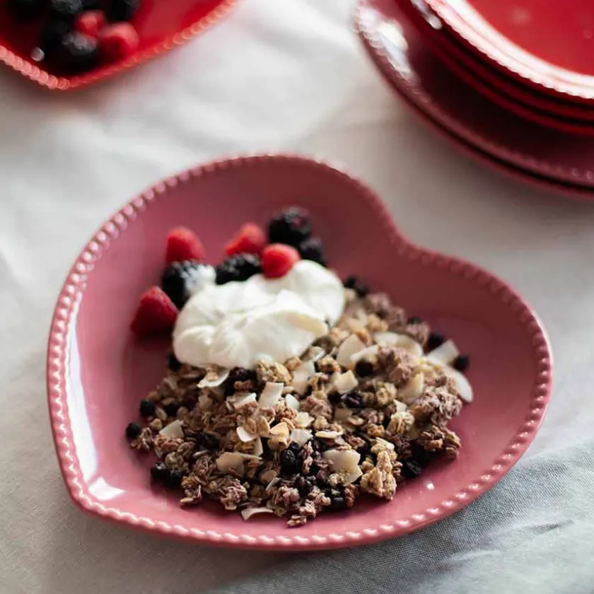 SEASONS Love Collection Hjerteformet Tallerken 25cm Rosa