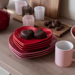 SEASONS Love Collection Hjerteformet Asjett 20cm Rød Clearance