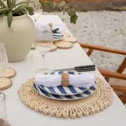 SEASONS Summer Collection Asjett 21cm Blå Striper Clearance