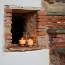 SEASONS Summer Collection Stearinlys i Glassbeholder 10cm Oransje Outlet