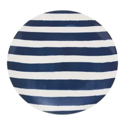 SEASONS Summer Collection Tallerken 26cm Blå Striper New