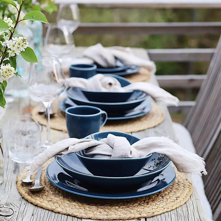 PORSGRUNDS PORSELÆNSFABRIK Sense Teal Tallerken 28 cm 4pk Hot