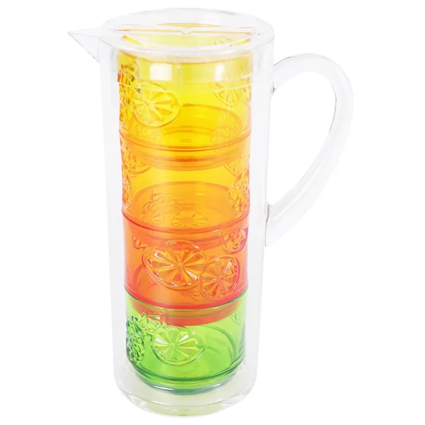 SEASONS Sommer Mugge 2L - Glass 4stk i plast Hot