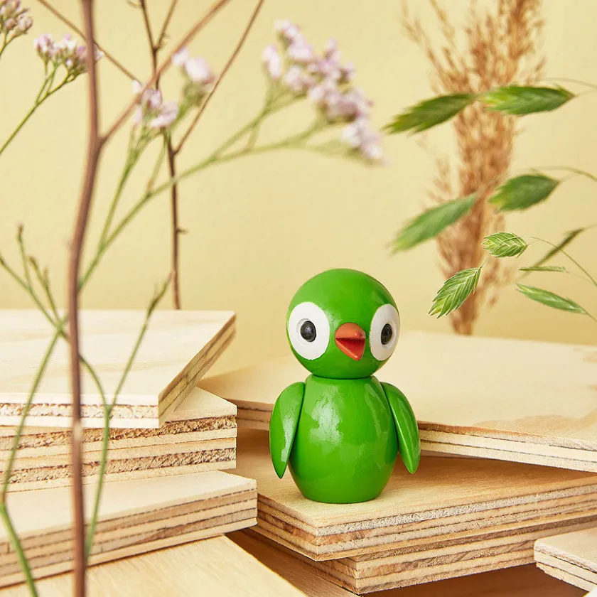 SPRING COPENHAGEN Grateful Green fuglefigur i tre New