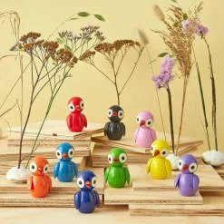 SPRING COPENHAGEN Lucky Light Blue fuglefigur i tre Sale