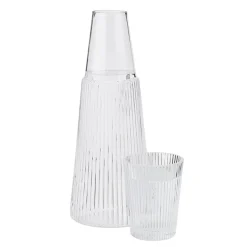 STELTON Pilastro Karaffel Med Glass 1L Hot