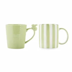 PORSGRUNDS PORSELÆNSFABRIK Stripekopp Harekopp Grønn 2pk Online