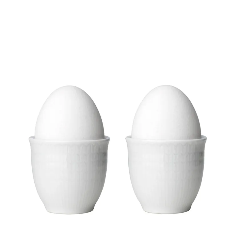 RÖRSTRAND Swedish Grace Eggeglass 4cl Snø/Hvit 2pk Clearance