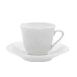 RÖRSTRAND Swedish Grace Kaffekopp 16cl & Skål Snø/Hvit New