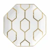 WEDGWOOD Arris asjett Oktagonal 23cm hvit New