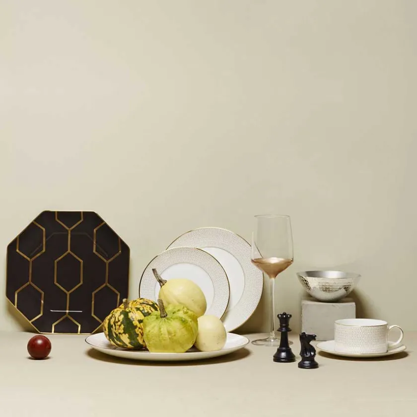 WEDGWOOD Arris Oktagonal Tallerken 23cm Outlet