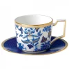 WEDGWOOD Hibiscus Te Kopp Med Skål Blomster Discount