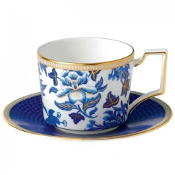 WEDGWOOD Hibiscus Te Kopp Med Skål Blomster Discount