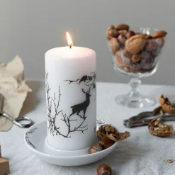 WIK & WALSØE Wik & Walsøe Alveskog Kubbelys 14x7cm Clearance