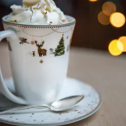 WIK & WALSØE Wik & Walsøe Julemorgen Girlander Skål Til Krus 30cl Hot